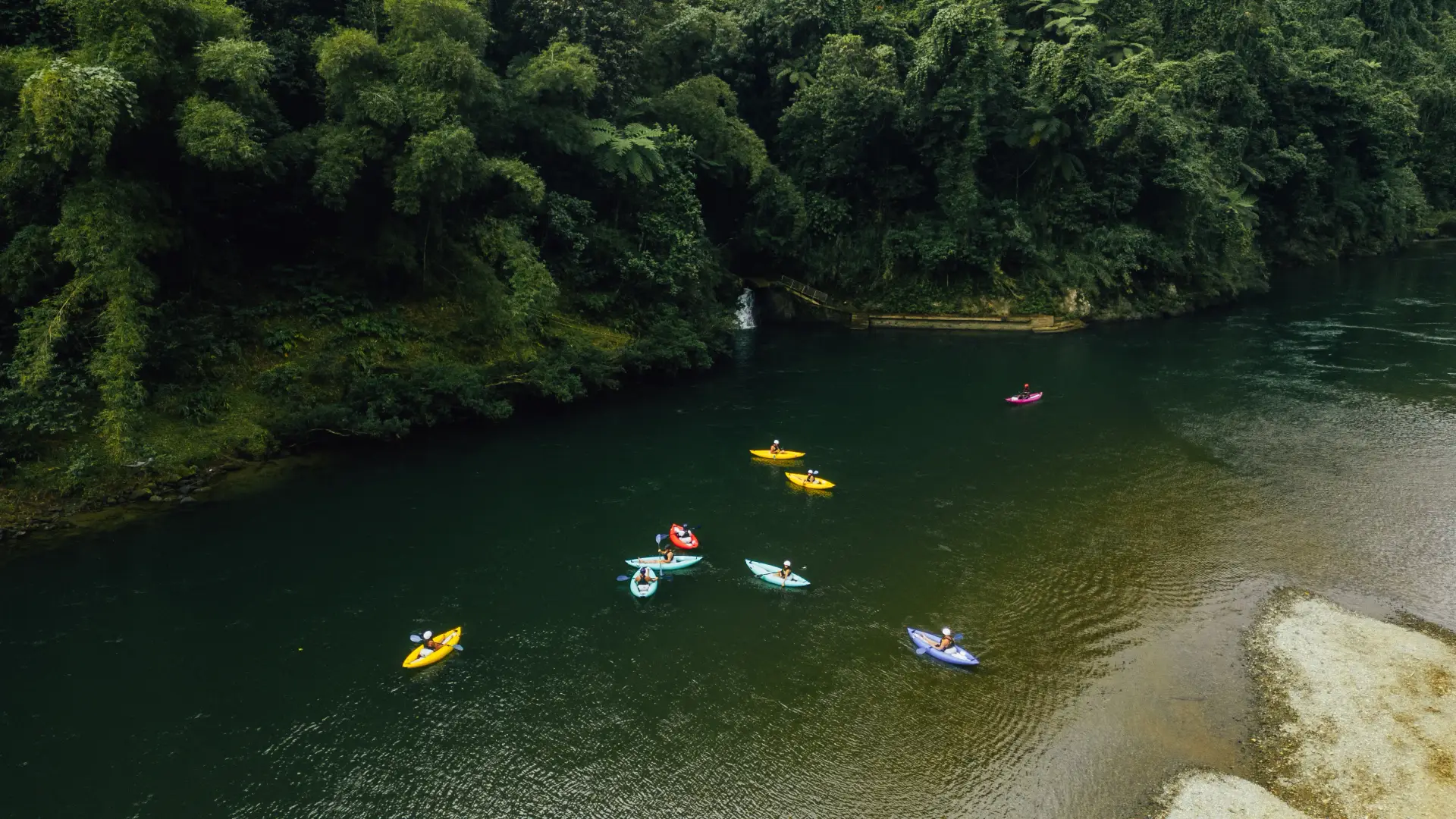 Fiji river kayaking adventure
